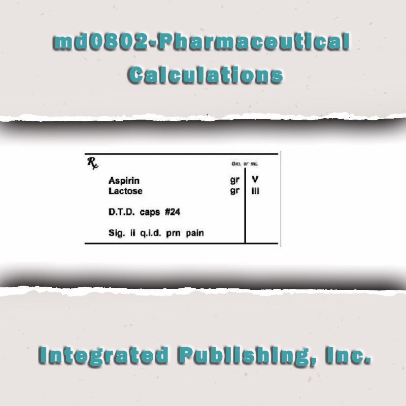 pharmaceutical-calculations